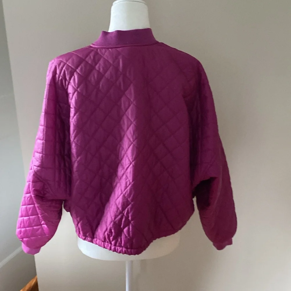 Free people quilted pink Bomber Jacket XS. Perfect condition. - Picture 4 of 7